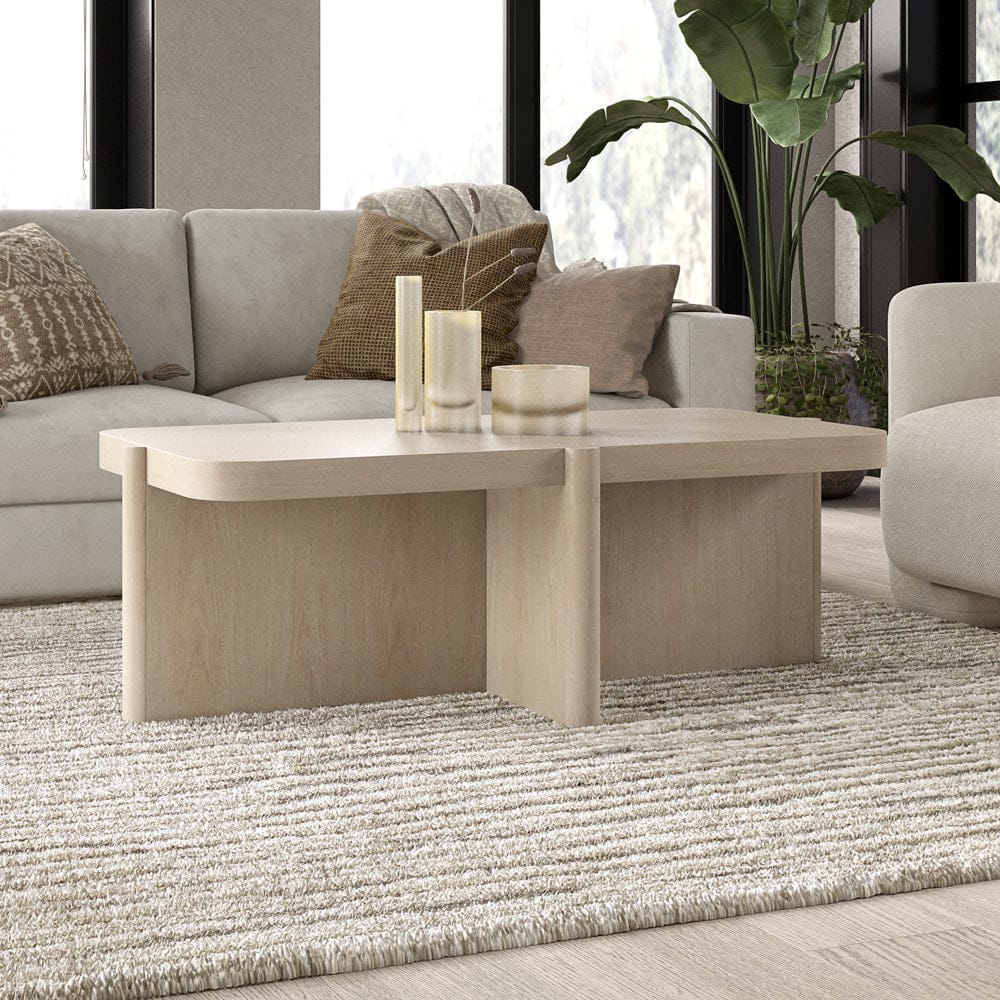Hudson & Canal - Laguna 45" Wide Rectangular Coffee Table in Alder White - CT2463 view 6