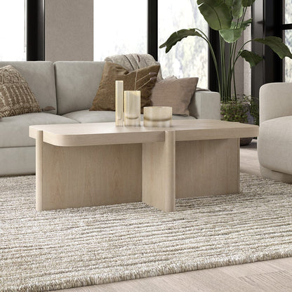 Hudson & Canal - Laguna 45" Wide Rectangular Coffee Table in Alder White - CT2463 view 6