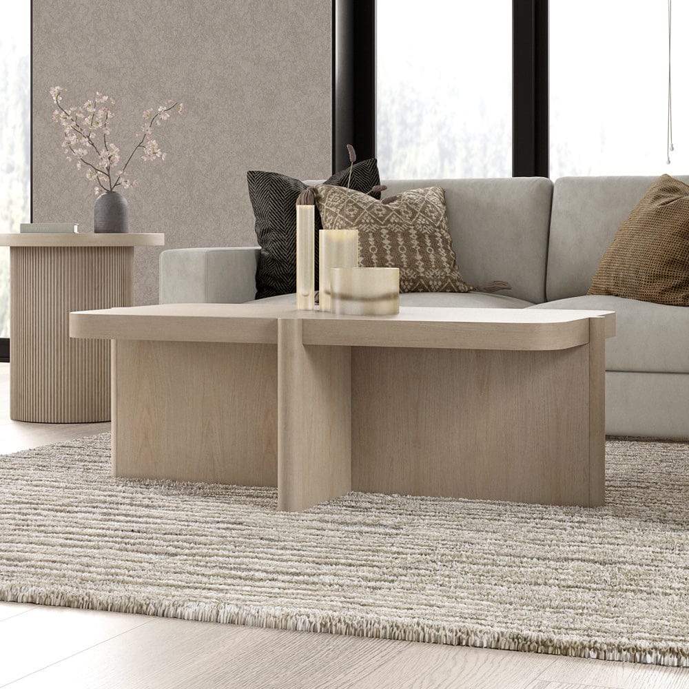 Hudson & Canal - Laguna 45" Wide Rectangular Coffee Table in Alder White - CT2463 view 7