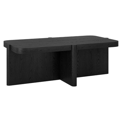 Hudson & Canal - Laguna 45" Wide Rectangular Coffee Table in Black Grain - CT2462 view 1