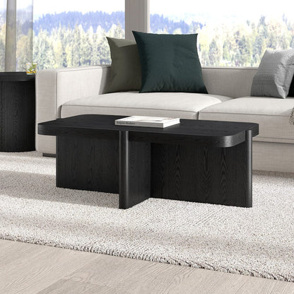 Hudson & Canal - Laguna 45" Wide Rectangular Coffee Table in Black Grain - CT2462 view 5