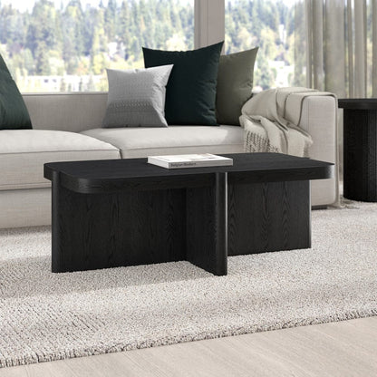 Hudson & Canal - Laguna 45" Wide Rectangular Coffee Table in Black Grain - CT2462 view 7