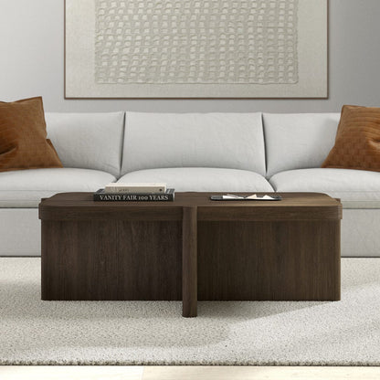 Hudson & Canal - Laguna 45" Wide Rectangular Coffee Table in Brown Oak - CT2464 view 5