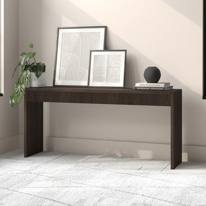 Hudson & Canal - Lawrence 64" Wide Rectangular Console Table in Alder Brown - AT2377 view 7