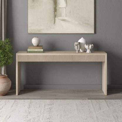Hudson & Canal - Lawrence 64" Wide Rectangular Console Table in Alder White - AT2376 view 6