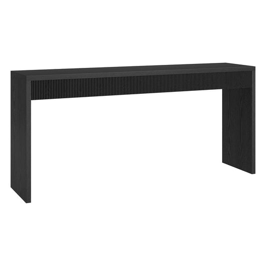 Hudson & Canal - Lawrence 64" Wide Rectangular Console Table in Black Grain - AT2375 view 1