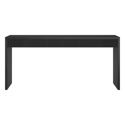 Hudson & Canal - Lawrence 64" Wide Rectangular Console Table in Black Grain - AT2375 view 2
