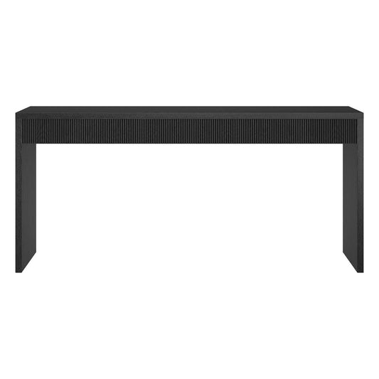 Hudson & Canal - Lawrence 64" Wide Rectangular Console Table in Black Grain - AT2375 view 2