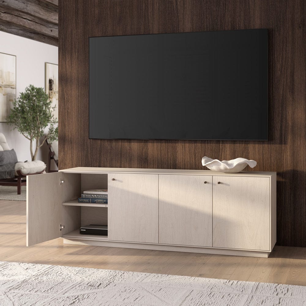 Hudson & Canal - Lillian Rectangular TV Stand for TV's up to 75" in Alder White - TV2411 view 8