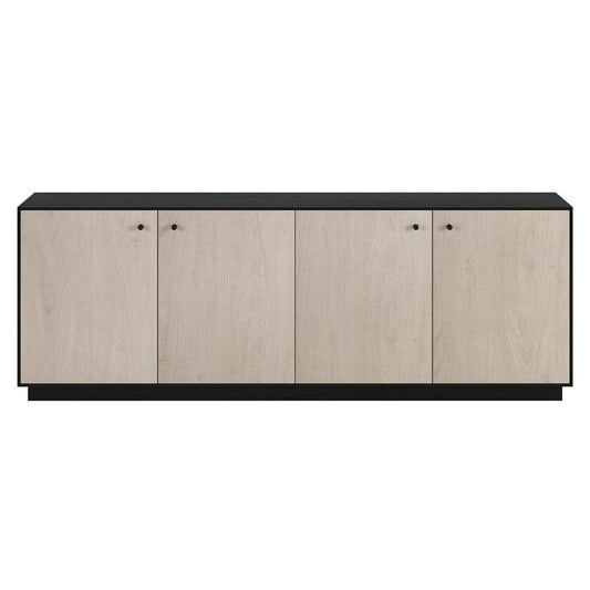 Hudson & Canal - Lillian Rectangular TV Stand for TV's up to 75" in Black Grain/Alder White - TV2409 view 2