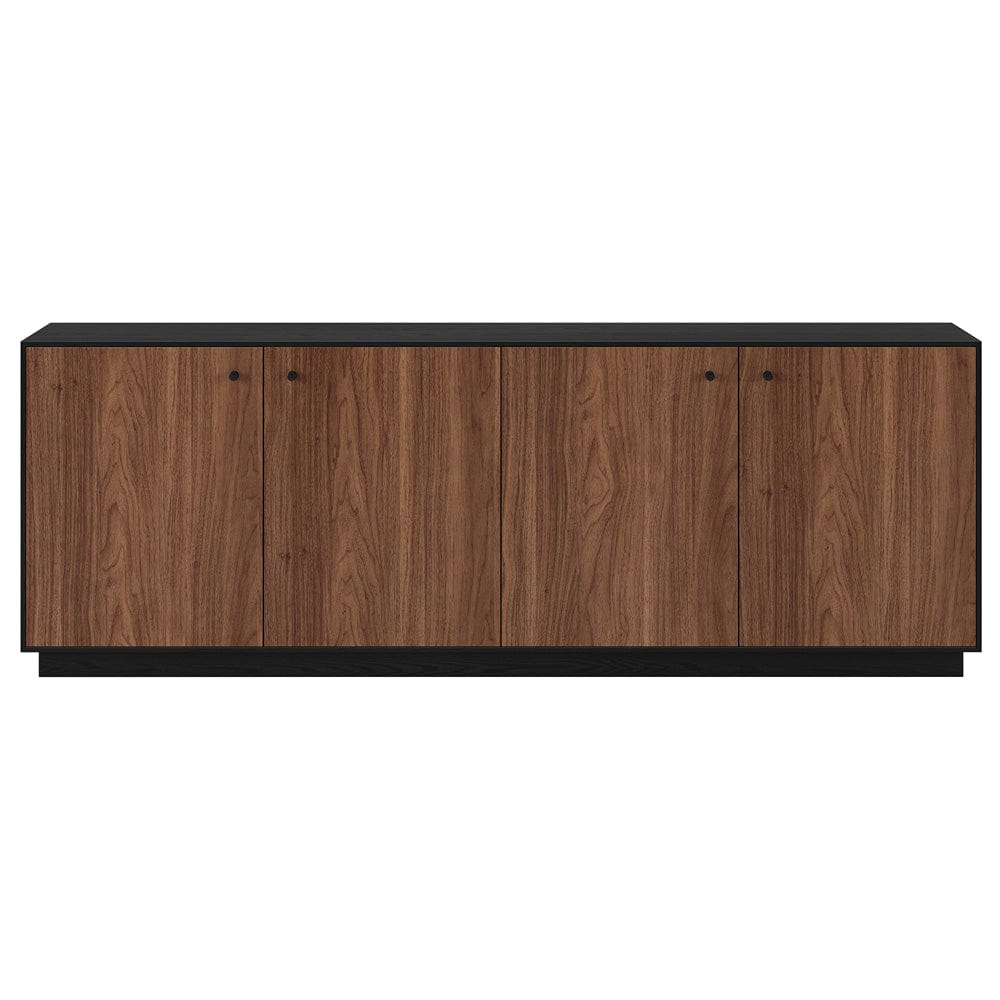 Hudson & Canal - Lillian Rectangular TV Stand for TV's up to 75" in Black Grain/Satin Walnut - TV2410 view 2