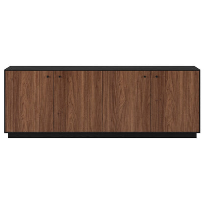 Hudson & Canal - Lillian Rectangular TV Stand for TV's up to 75" in Black Grain/Satin Walnut - TV2410 view 2