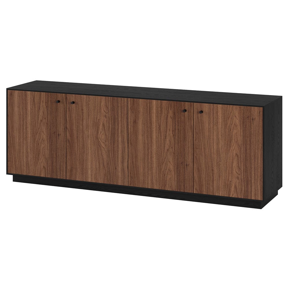 Hudson & Canal - Lillian Rectangular TV Stand for TV's up to 75" in Black Grain/Satin Walnut - TV2410 view 3