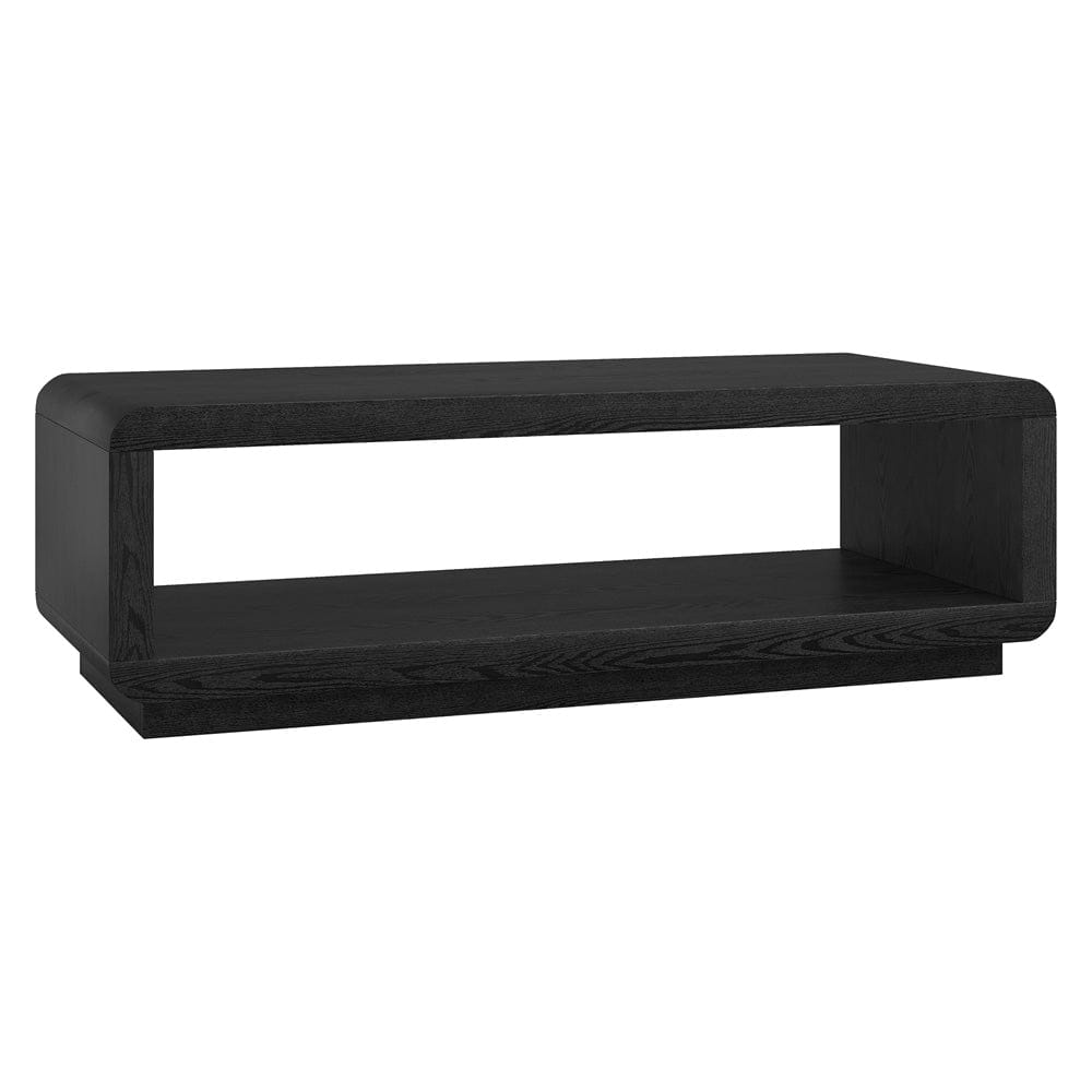 Hudson & Canal - Lonni 47" Wide Rectangular Coffee Table in Black Grain - CT2446 view 1