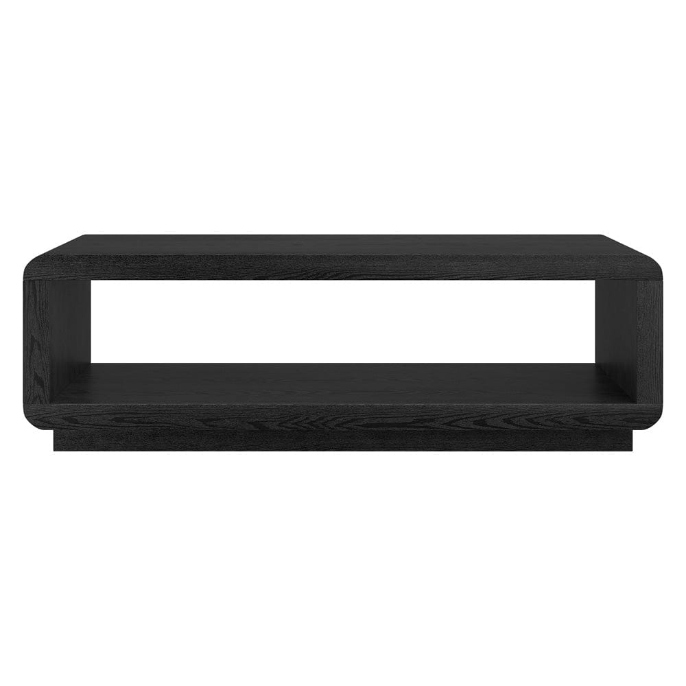 Hudson & Canal - Lonni 47" Wide Rectangular Coffee Table in Black Grain - CT2446 view 2