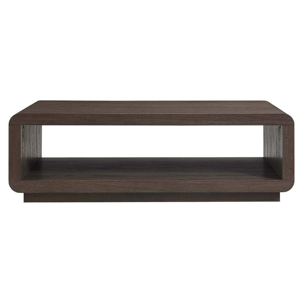 Hudson & Canal - Lonni 47" Wide Rectangular Coffee Table in Brown Oak - CT2448 view 2