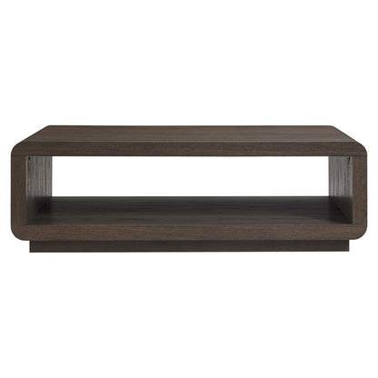 Hudson & Canal - Lonni 47" Wide Rectangular Coffee Table in Brown Oak - CT2448 view 2