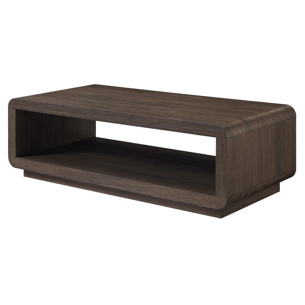 Hudson & Canal - Lonni 47" Wide Rectangular Coffee Table in Brown Oak - CT2448 view 3