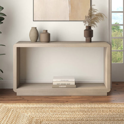 Hudson & Canal - Lonni 55" Rectangular Console Table in Alder White - AT2472 view 5