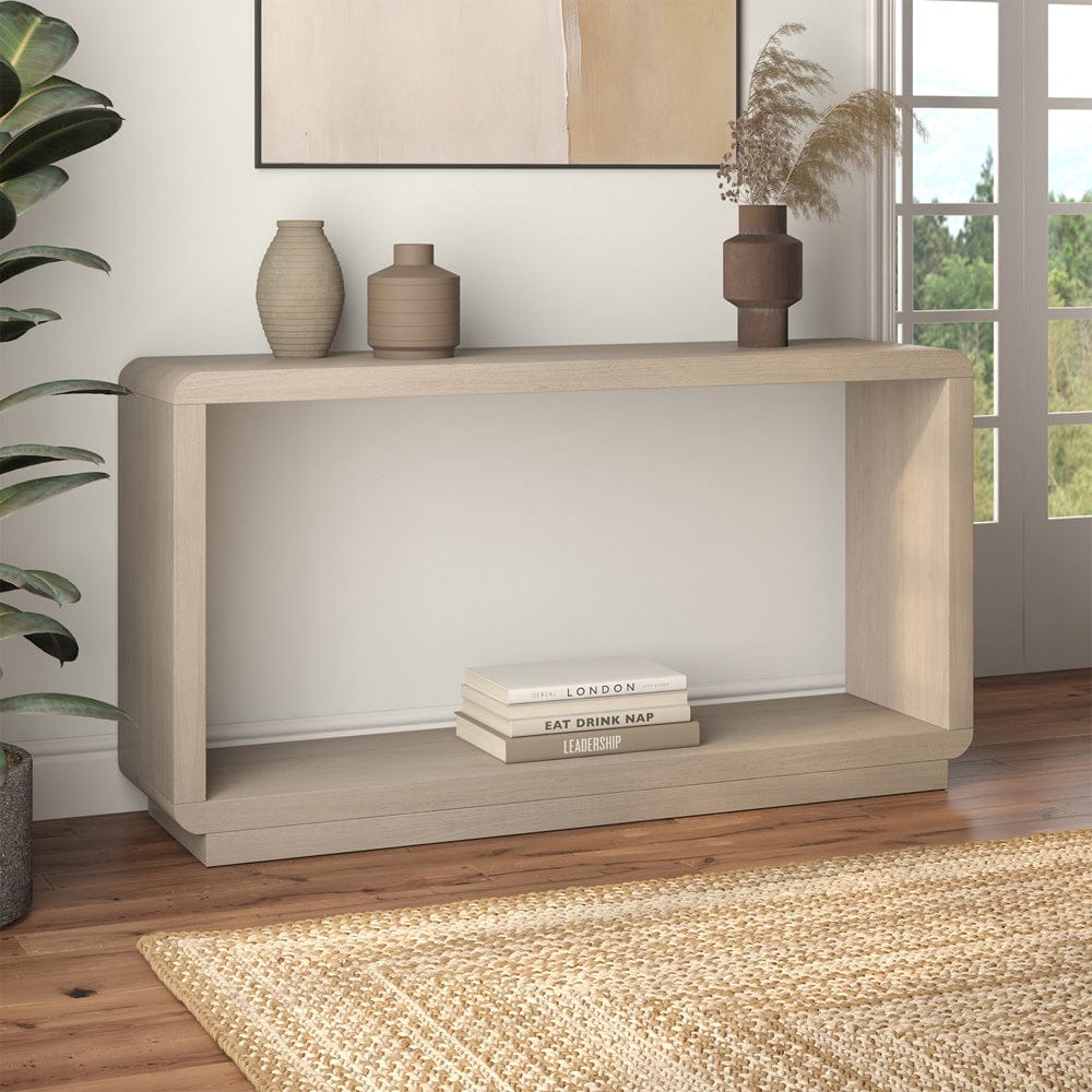 Hudson & Canal - Lonni 55" Rectangular Console Table in Alder White - AT2472 view 6