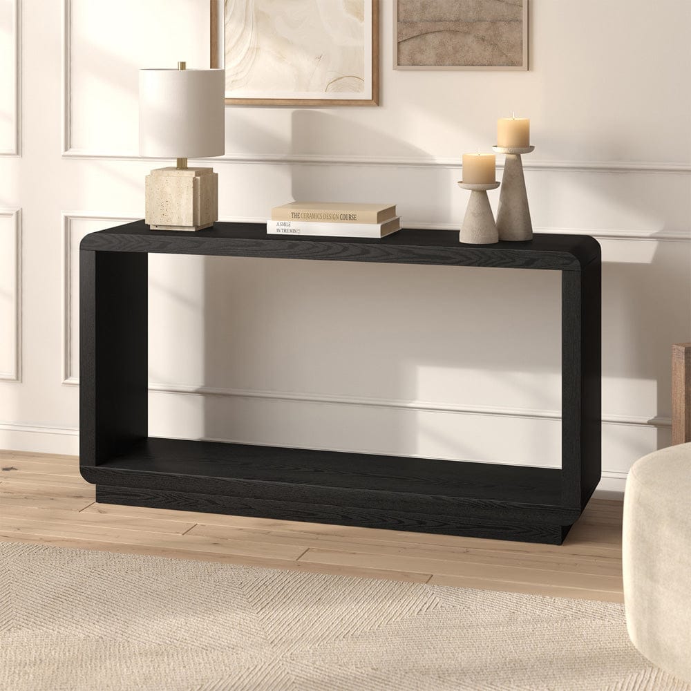Hudson & Canal - Lonni 55" Rectangular Console Table in Black Grain - AT2471 view 5