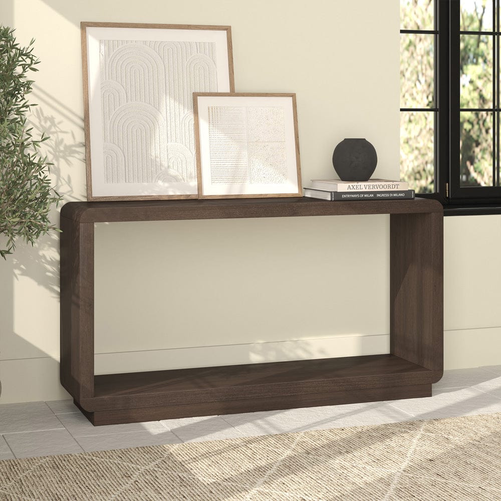 Hudson & Canal - Lonni 55" Rectangular Console Table in Brown Oak - AT2473 view 7