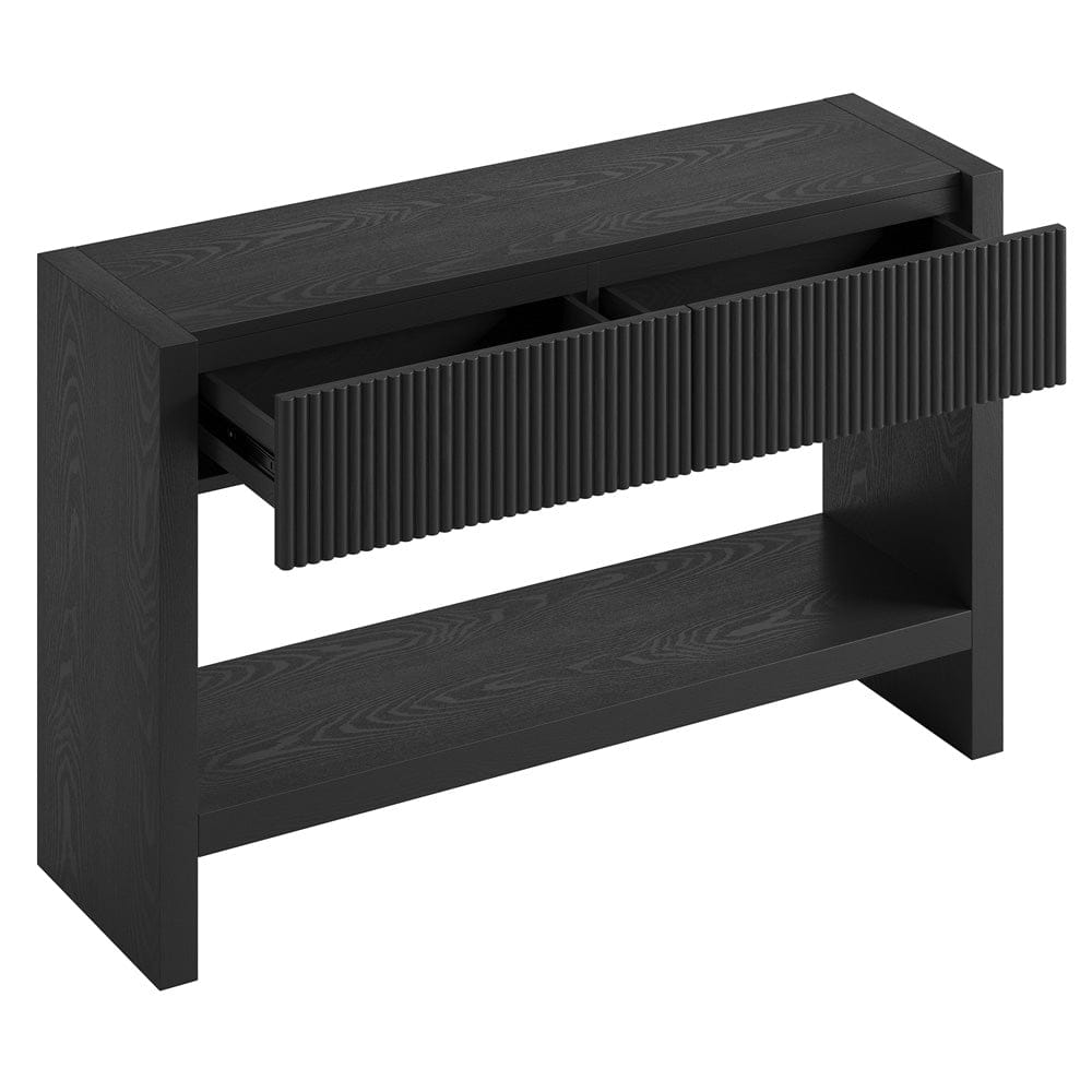 Hudson & Canal - Manzanita 48" Wide Rectangular Console Table in Black Veneer - AT2456 view 4