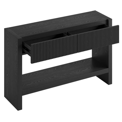 Hudson & Canal - Manzanita 48" Wide Rectangular Console Table in Black Veneer - AT2456 view 4