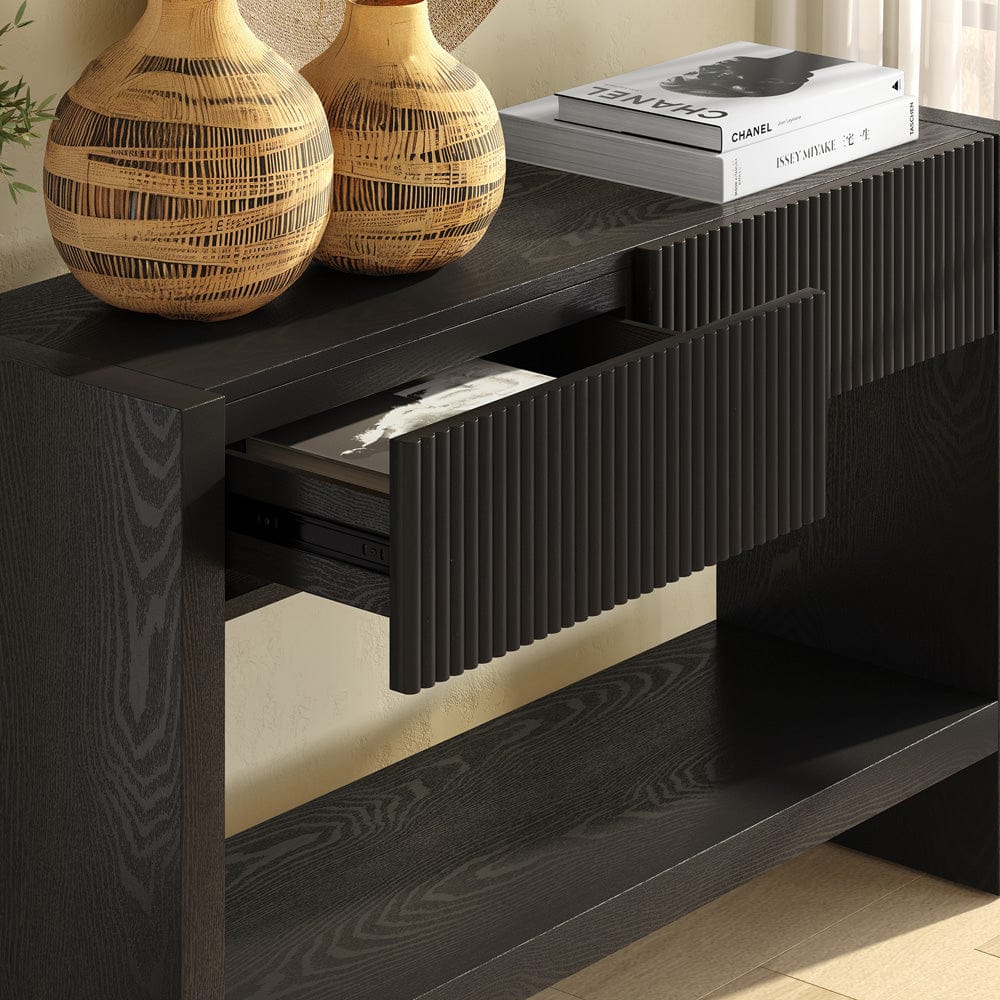 Hudson & Canal - Manzanita 48" Wide Rectangular Console Table in Black Veneer - AT2456 view 6