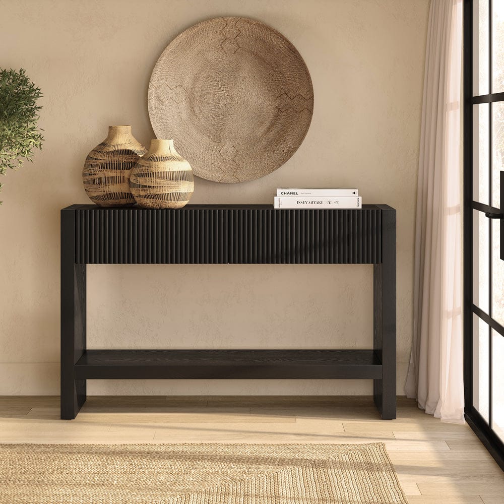Hudson & Canal - Manzanita 48" Wide Rectangular Console Table in Black Veneer - AT2456 view 7