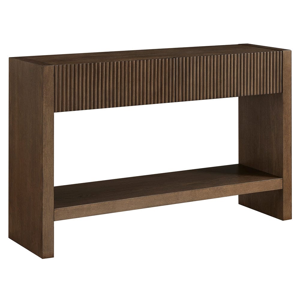 Hudson & Canal - Manzanita 48" Wide Rectangular Console Table in Brown Oak Veneer - AT2457 view 1