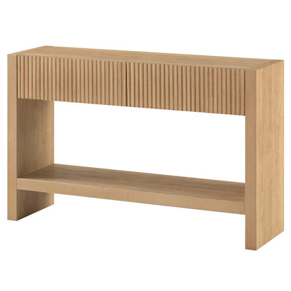 Hudson & Canal - Manzanita 48" Wide Rectangular Console Table in Light Oak Veneer - AT2458 view 1