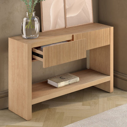 Hudson & Canal - Manzanita 48" Wide Rectangular Console Table in Light Oak Veneer - AT2458 view 6