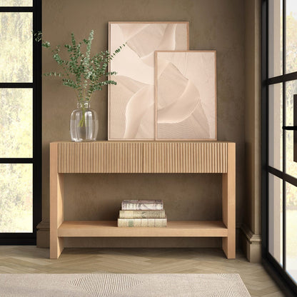 Hudson & Canal - Manzanita 48" Wide Rectangular Console Table in Light Oak Veneer - AT2458 view 7