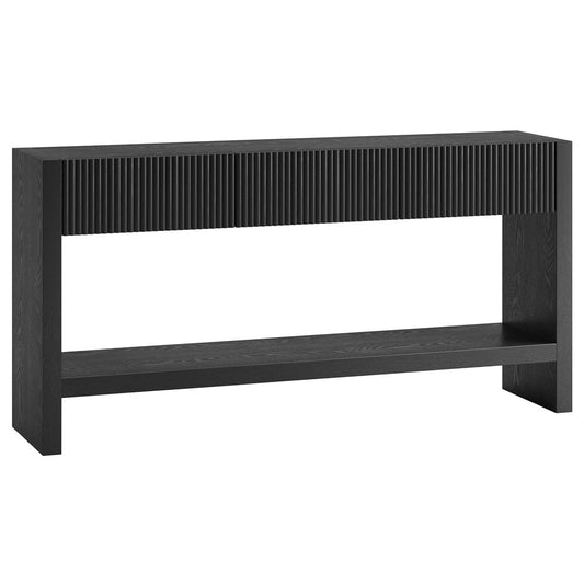 Hudson & Canal - Manzanita 60" Wide Rectangular Console Table in Black Veneer - AT2459 view 1