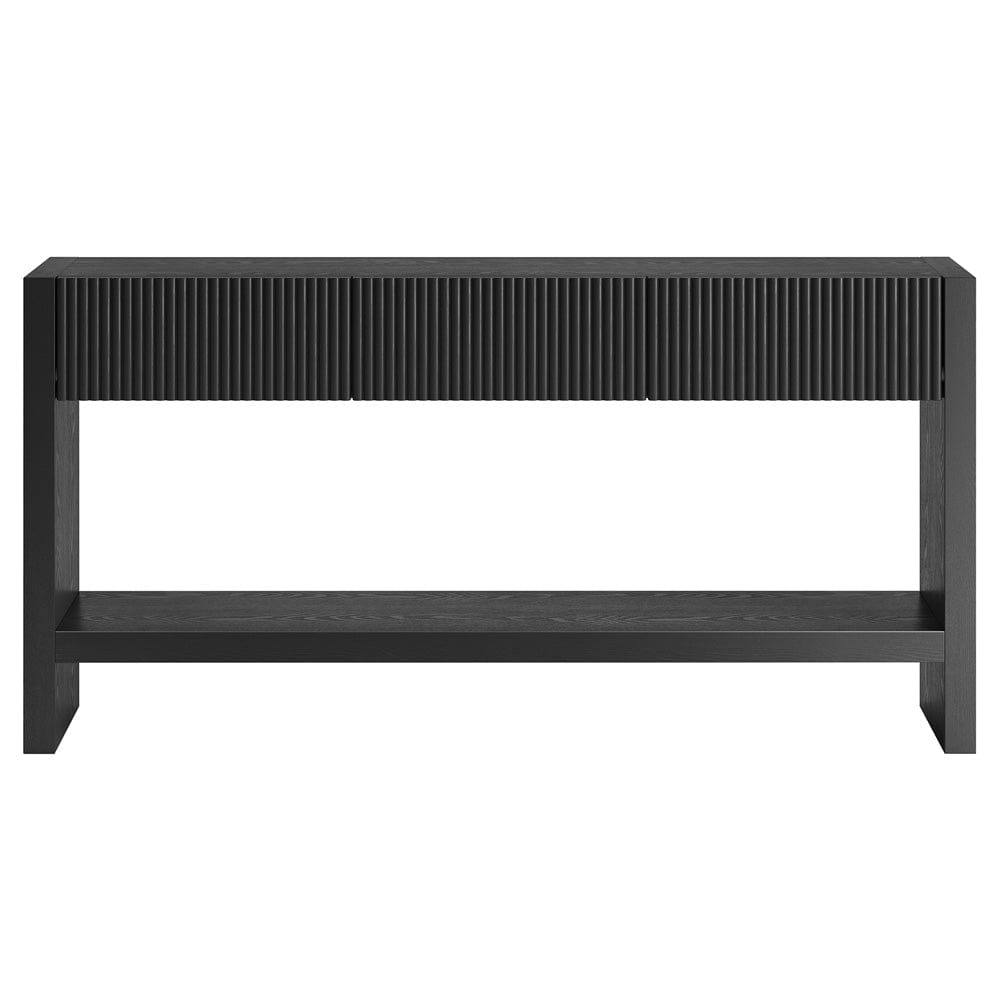 Hudson & Canal - Manzanita 60" Wide Rectangular Console Table in Black Veneer - AT2459 view 2