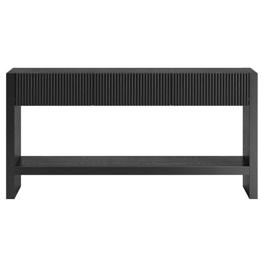 Hudson & Canal - Manzanita 60" Wide Rectangular Console Table in Black Veneer - AT2459 view 2