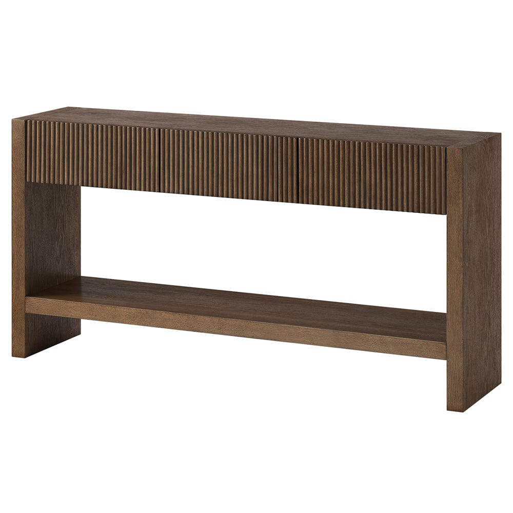 Hudson & Canal - Manzanita 60" Wide Rectangular Console Table in Brown Oak Veneer - AT2460 view 3