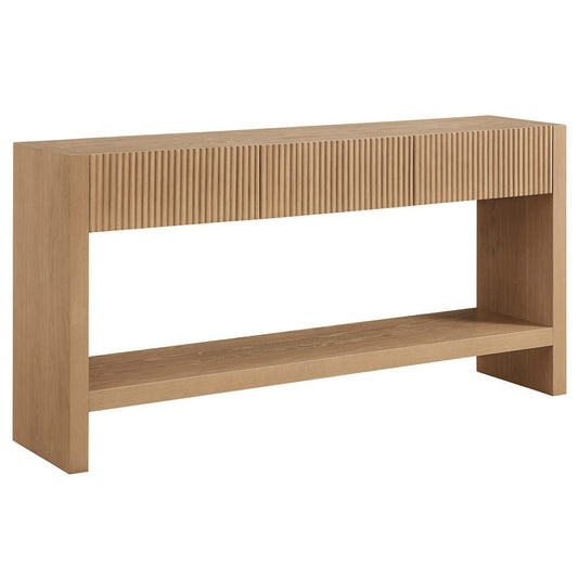 Hudson & Canal - Manzanita 60" Wide Rectangular Console Table in Light Oak Veneer - AT2461 view 1