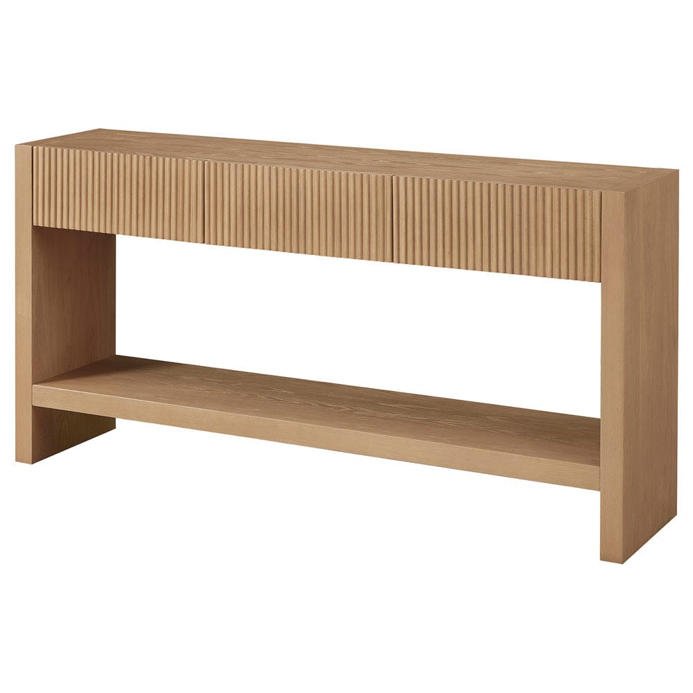 Hudson & Canal - Manzanita 60" Wide Rectangular Console Table in Light Oak Veneer - AT2461 view 3