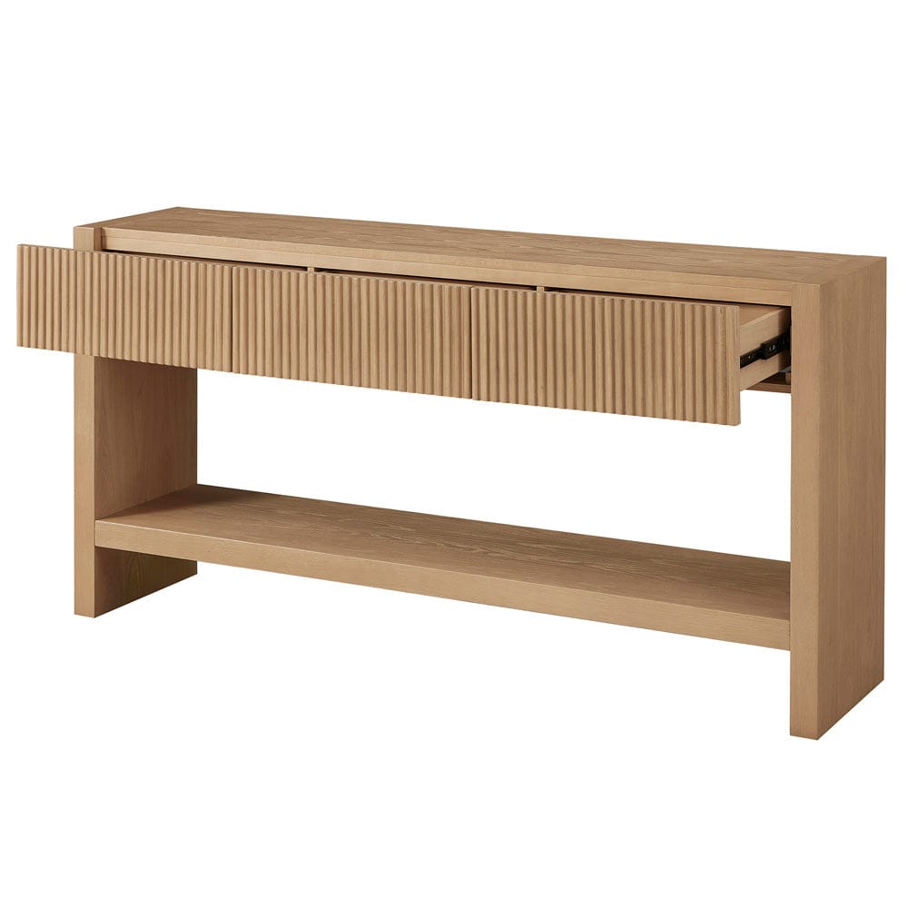 Hudson & Canal - Manzanita 60" Wide Rectangular Console Table in Light Oak Veneer - AT2461 view 4
