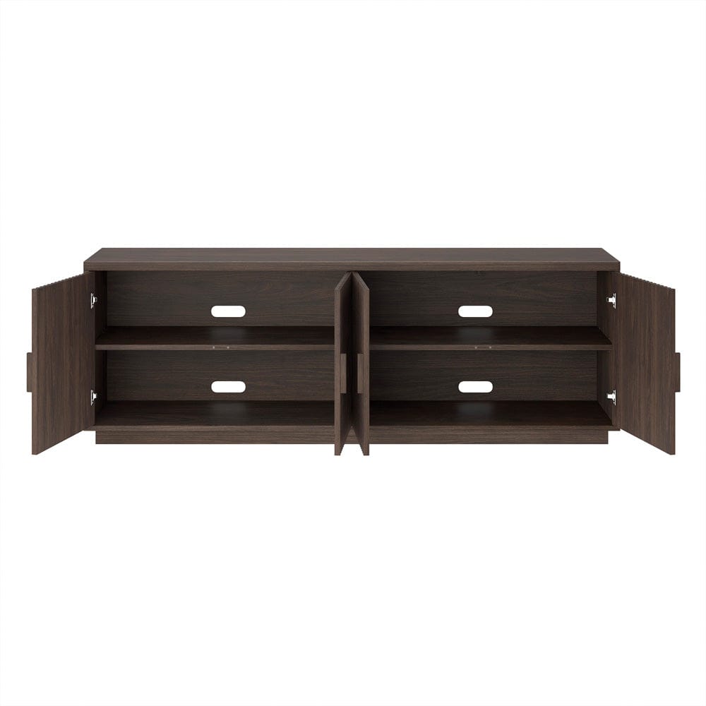 Hudson & Canal - Mero Rectangular TV Stand for TV's up to 75" in Alder Brown - TV2398 view 4