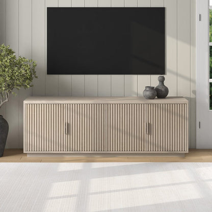 Hudson & Canal - Mero Rectangular TV Stand for TV's up to 75" in Alder White - TV2397 view 9