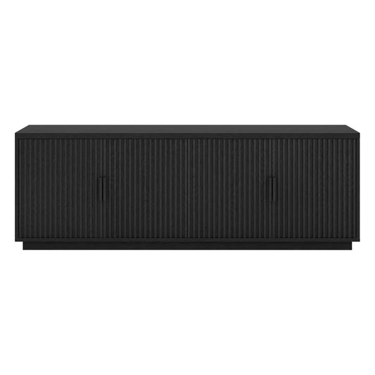 Hudson & Canal - Mero Rectangular TV Stand for TV's up to 75" in Black Grain - TV2396 view 2