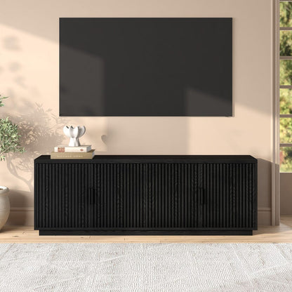 Hudson & Canal - Mero Rectangular TV Stand for TV's up to 75" in Black Grain - TV2396 view 9