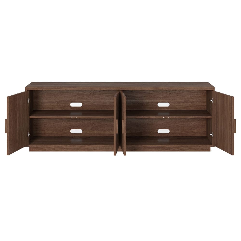 Hudson & Canal - Mero Rectangular TV Stand for TV's up to 75" in Satin Walnut - TV2399 view 4