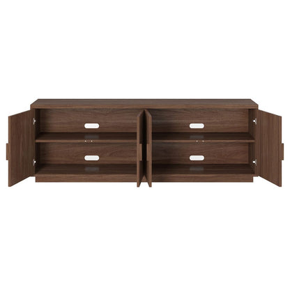 Hudson & Canal - Mero Rectangular TV Stand for TV's up to 75" in Satin Walnut - TV2399 view 4