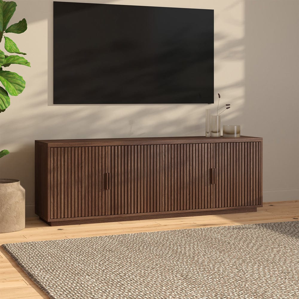 Hudson & Canal - Mero Rectangular TV Stand for TV's up to 75" in Satin Walnut - TV2399 view 9