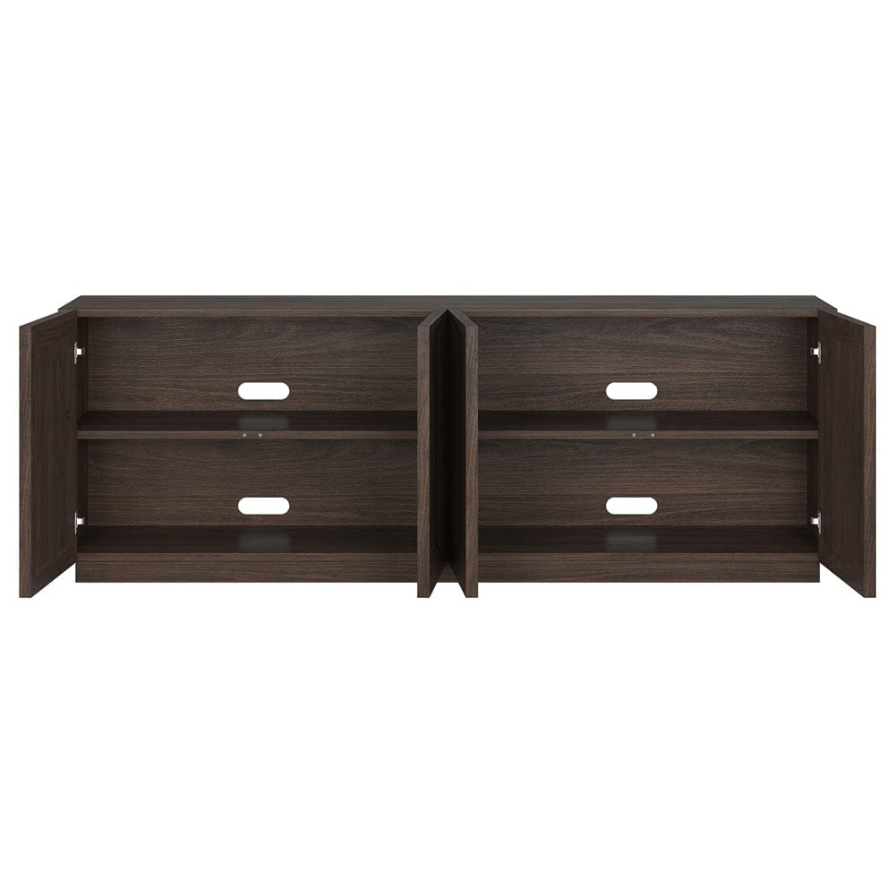 Hudson & Canal - Morse Rectangular TV Stand for TV's up to 75" in Alder Brown - TV2405 view 4