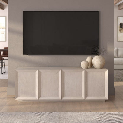 Hudson & Canal - Morse Rectangular TV Stand for TV's up to 75" in Alder White - TV2404 view 8